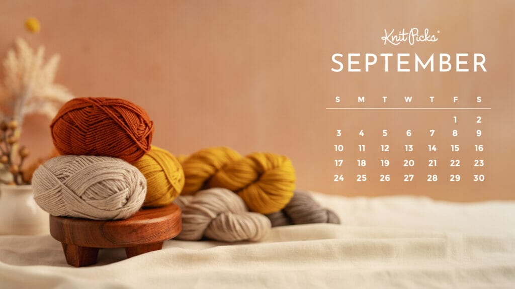 Free Downloadable September 2023 Calendar - The Knit Picks Staff ...