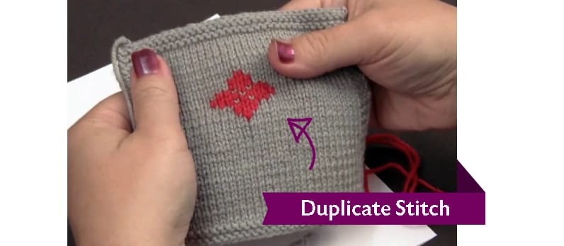 Learn How to Do Duplicate Stitch Embroidery on Knits 