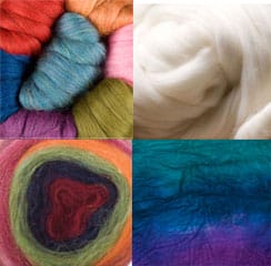swatch of fibers